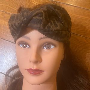 Fendi Logo Tie Knot Headband